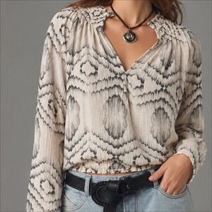 Porridge Anthropologie $118 Size Small Gauze Cotton Top